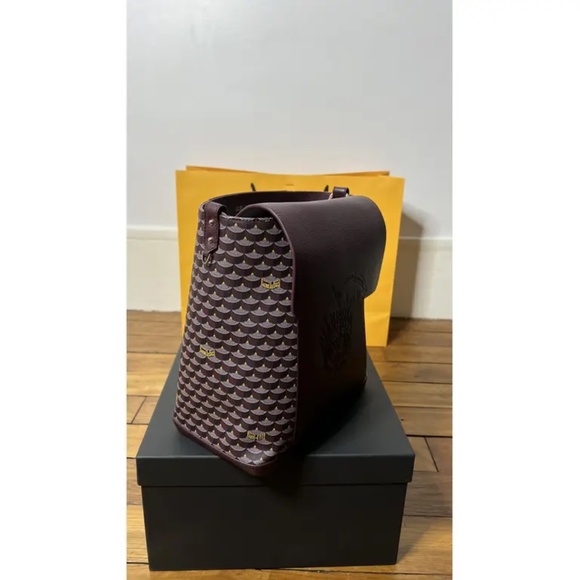 Fauré Le Page Leather Boho 27 Burgundy Shoulder/Crossbody bag - Picture 2 of 10